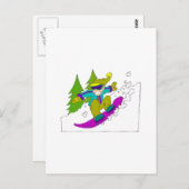 速く走る ポストカード (正面/裏面)