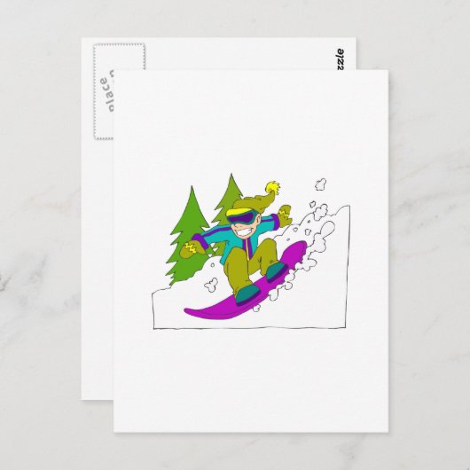 速く走る ポストカード (正面/裏面)