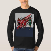 速く走れ。大きく夢を見ろ。強くやり遂げろ Tシャツ (正面)