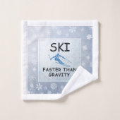 速の上のスキー重力より バスタオルセット (ウォッシュタオル)