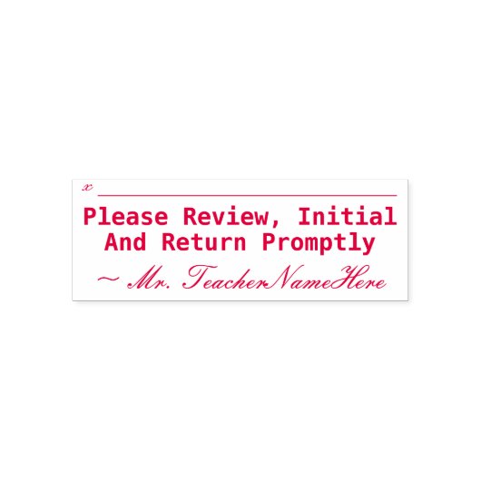 「速やかに検討・イニシャル・返却を願う」 セルフインキングスタンプ (デザイン)