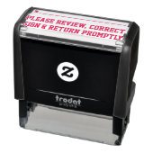 「速やかに確認、訂正、署名、返却を行う」 セルフインキングスタンプ (商品)