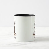 速やかに迷惑なオッターお洒落 – 漫画デザイン マグカップ (中央)