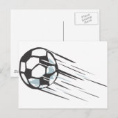速クール速サッカーボール後続付き ポストカード (正面/裏面)