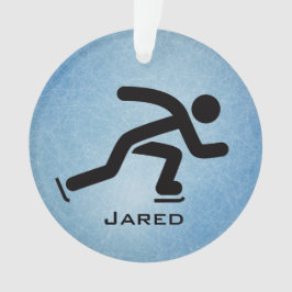 速パーソナライズされた速スケートで滑るアクリルオーナメント オーナメント