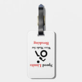 速力が限界に達した ラゲッジタグ (裏面縦)