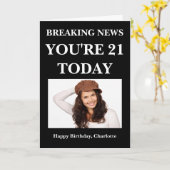 速報おもしろい パーソナライズされた カード (黄色い花)