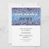 速報の妊娠の発表 案内状 (正面)