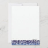 速報の妊娠の発表 案内状 (裏面)