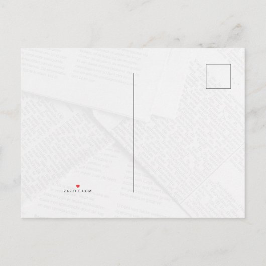 速報の最初の誕生日発表はがき 案内ポストカード (裏面)