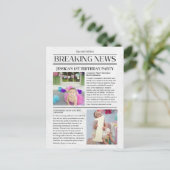 速報の最初の誕生日発表はがき 案内ポストカード (スタンド正面)