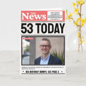 速報パーソナライズされた名フォト誕生日 カード (黄色い花)