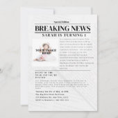 速報パーソナライズされた：子供の誕生日パーティー 招待状 (正面)