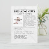 速報パーソナライズされた:子供の誕生日パーティー 招待状 (スタンド正面)