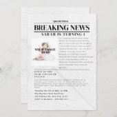 速報パーソナライズされた:子供の誕生日パーティー 招待状 (正面/裏面)