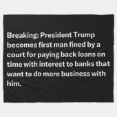 速報 フリースブランケット (正面(横))