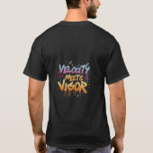 速度が勢いを添える Tシャツ (裏面)