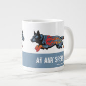 速度で危険なオーストラリアの牛犬- ジャンボコーヒーマグカップ (正面右)