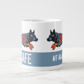 速度で危険なオーストラリアの牛犬- ジャンボコーヒーマグカップ (正面)