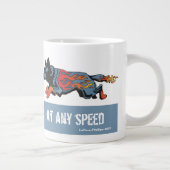 速度で危険なオーストラリアの牛犬- ジャンボコーヒーマグカップ (右)