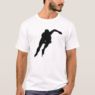 速度のスケート選手のワイシャツ Tシャツ