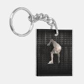 速度のスケート選手; カッコいい キーホルダー (正面左)