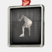 速度のスケート選手; カッコいい メタルオーナメント (左)