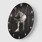 速度のスケート選手; カッコいい ラージ壁時計 (傾斜)