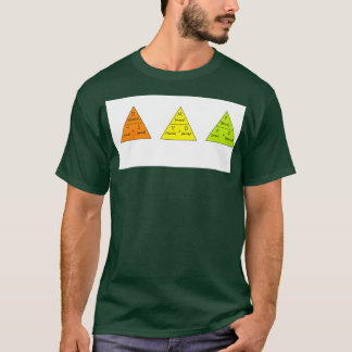 速度の密度と圧力の式の三角形 Tシャツ