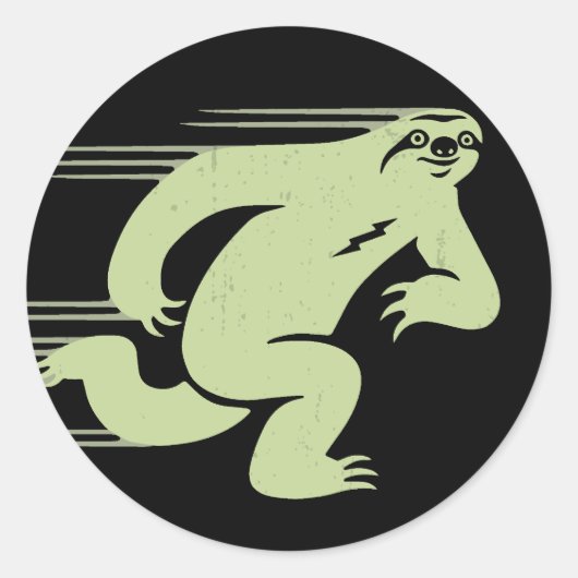 速度の怠惰 ラウンドシール (正面)