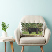 速度を計るヒョウの枕 ランバークッション (椅子)