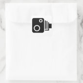 速度カメラ記号 スクエアシール (バッグ)