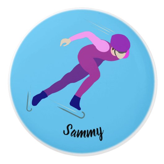 速度スケートで滑る セラミックノブ (正面)