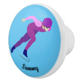 速度スケートで滑る セラミックノブ (右)