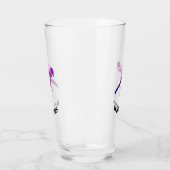 速度スケートで滑る タンブラーグラス (左)