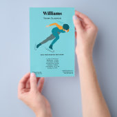 速度スケートで滑る チラシ (ハンドル)