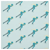 速度スケートで滑る ファブリック (見本)