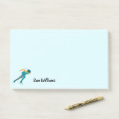 速度スケートで滑る ポストイット (デスク)