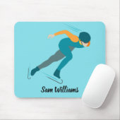 速度スケートで滑る マウスパッド (マウス)