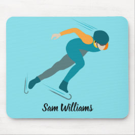 速度スケートで滑る マウスパッド
