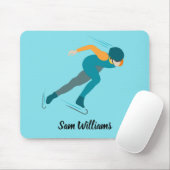 速度スケートで滑る マウスパッド (マウス)