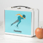 速度スケートで滑る メタルランチボックス (インサイチュ)