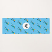 速度スケートで滑る ヨガマット (裏面(横))