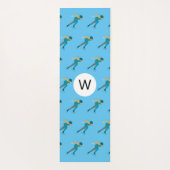 速度スケートで滑る ヨガマット (裏面)