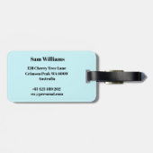 速度スケートで滑る ラゲッジタグ (裏面横)