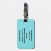 速度スケートで滑る ラゲッジタグ (裏面縦)