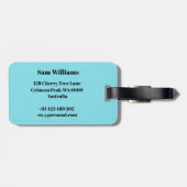 速度スケートで滑る ラゲッジタグ (裏面横)