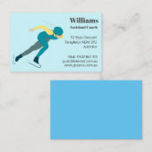 速度スケートで滑る 名刺 (正面/裏面)