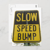 速度バンプ記号 ポストカード (正面/裏面)