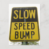 速度バンプ記号 ポストカード (正面)